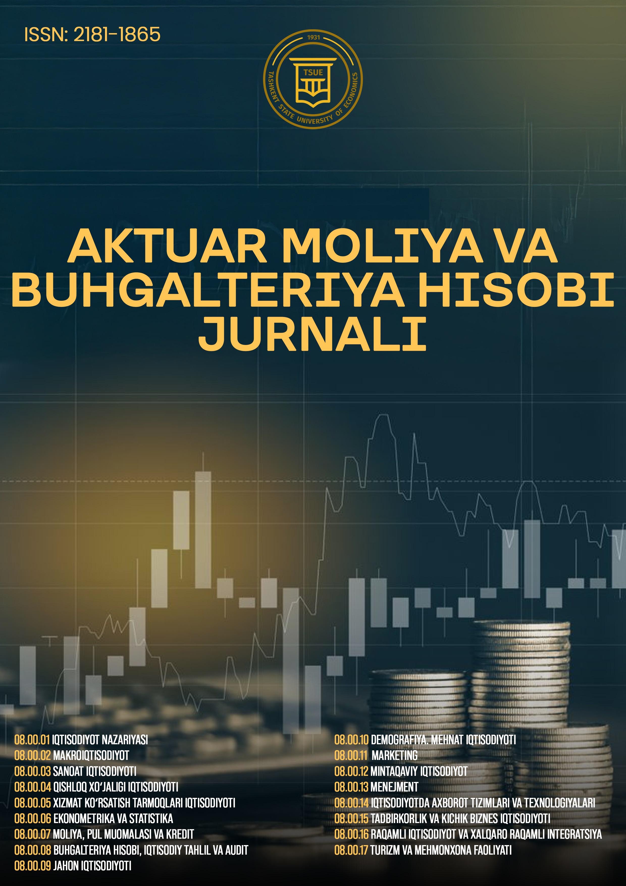 					View Vol. 4 No. 10 (2024): Scientific Journal of Actuarial Finance and Accounting
				